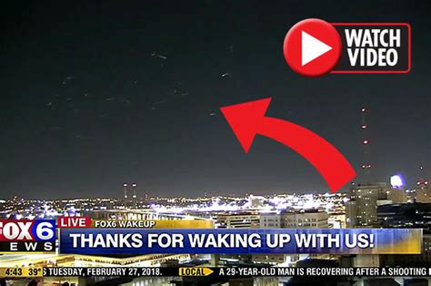 alien news ufo fears as strange lights seen over milwaukee on fox 6 tv