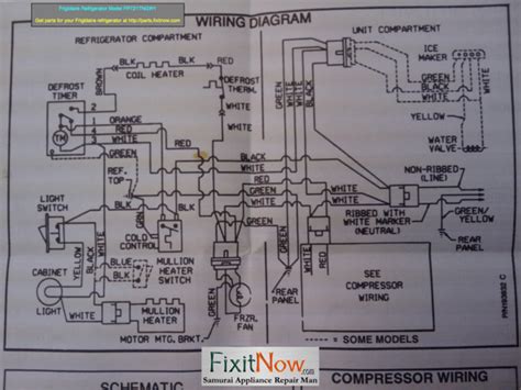 wiring diagram  frigidaire refrigerator