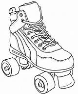 Roller Skate Coloring Pages Skating Derby Colouring Drawing Sketch Skates Printable Jamestown Shoes Coloringhome Silhouette Drawings Print Coloriage Sheets Getdrawings sketch template