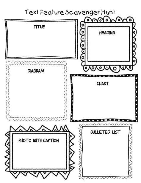 informational text feature activities  grade  students text