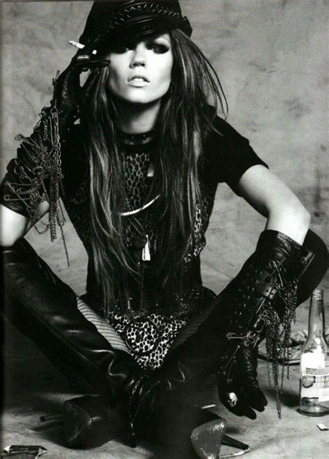 Pin By Krafted On Edgy Model With All That Hair Edgy Fashion Fashion