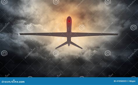 unmanned drone stock image image  force conflict