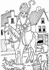 Nicholas Coloring St Pages Sinterklaas Kleurplaat Saint Printable Gif Choose Board Pinu Zdroj sketch template