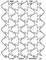 Tessellation Escher Tessellations Tessellating Book Tesselations Coloringhome Pinstopin Afkomstig sketch template