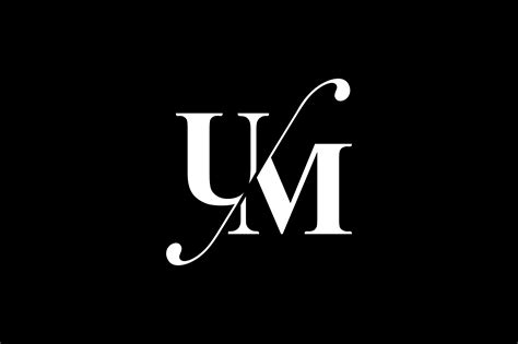 um monogram logo design  vectorseller thehungryjpegcom