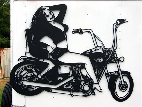 Motorcycle Babe Signtorch Turning Images Into Vector