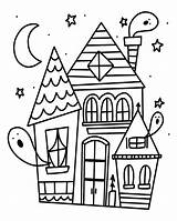 Coloring Halloween Pages House Haunted Printable Potter Harry Kids Adults Book Cute Coloring4free 2021 Pdf Savings Daylight Time Spooky Older sketch template