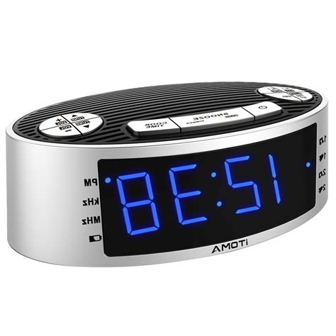 itoma alarm clock radio digital  fm dual