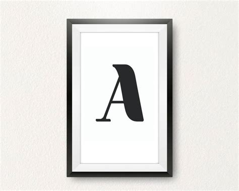 letters   alphabet printable poster typography etsy posters