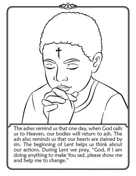 catholic coloring pages  lent
