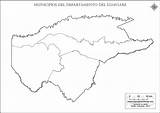 Guaviare Municipios Colorear Mapas Contorno Nombres sketch template