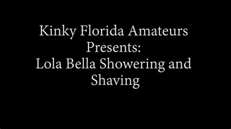 Kinky Florida Amateurs Lola Bella Showering And Shaving