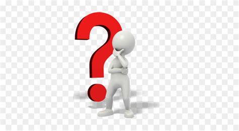 Stick Man Thinking Clipart Human Question Mark Png