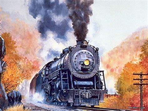 images  train paintings  art  pinterest auto train
