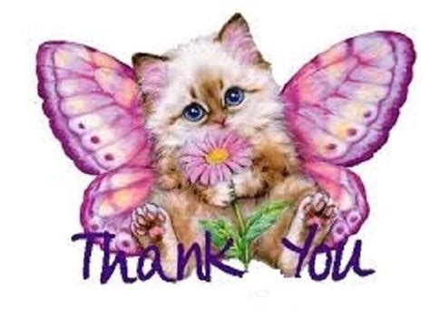 48 Thank You Kitten Cat Sticker Label Envelope Seals 1 2 Round Ebay