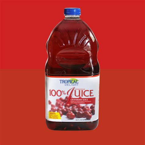 cranberry juice tropical delight beverages