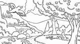Bosque Natur Natureza Scenery Pemandangan Mewarnai Niños Paisagem Landschaft Raskrasil Malvorlagen Wald Berge Fluss Sonnenblumenfeld Sommerwald Montagne sketch template