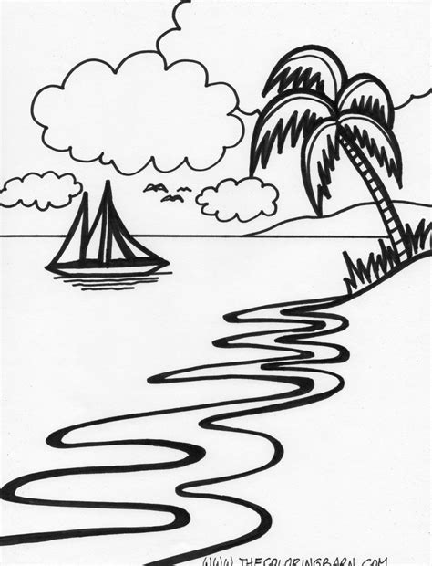 tropical island coloring pages coloring home