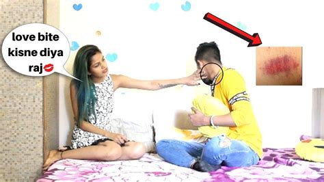 Love Bite Prank On Girlfriend Gone Breakup💔 Anubhav Raj Youtube