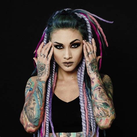 hot punk rock girl tattoo hot girl hd wallpaper