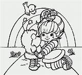 Coloring Rainbow Pages Brite Friends Library sketch template