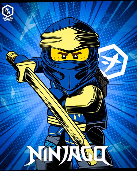 hamada ninja ninjago jay   style comics poster   hanada ninja