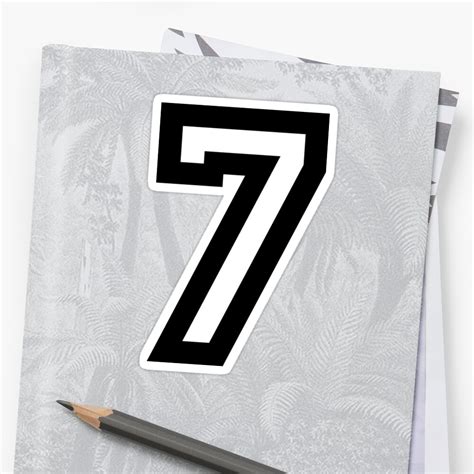 number  sticker  sweetsixty redbubble