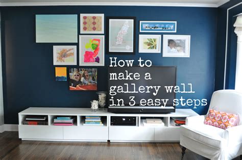 making  gallery wall   easy steps sue  home