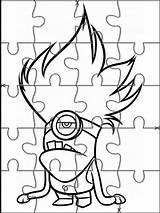 Puzzles Recortar Minion Bebeazul Activities Jigsaw Ocupados Contentos Felices Adultos Entretenidos Nenes Websincloud sketch template