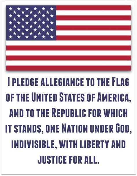 pledge  allegiance words printable