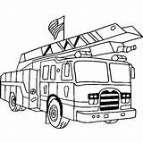 Fire Coloring Truck Pages Drawing Firetruck Simple Engine Printable Pdf Type Modern Flag Transportation Clipart Station House Print Kids Color sketch template