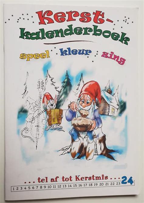 kerstkalender boek kerstkalender voor jongens speel kleur zing tel af tot bolcom