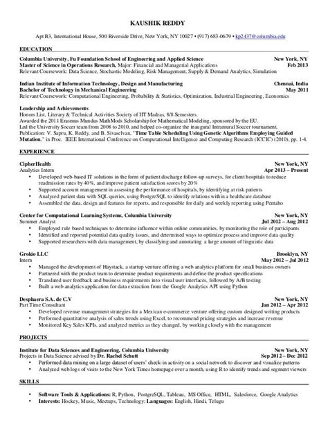 resume format resume samples business analyst mckinsey