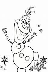 Olaf Frozen Snowman Snow Fallen Kiezen Kleurplaten Peppa sketch template