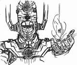 Coloring Pages Galactus Template sketch template
