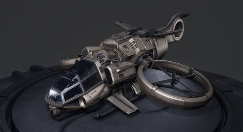 sci fi gunship  blueprints ue marketplace