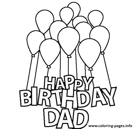 happy birthday dad   kidsd coloring page printable