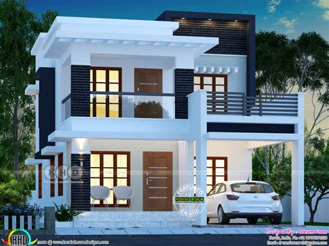 lakhs cost estimated double storied home kerala home design  floor plans