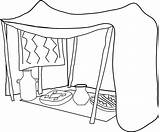 Tent Drawing Coloring Printable Printables Getdrawings Tents Pages Colouring sketch template