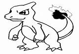 Coloring Charmeleon Pages Pokemon Getcolorings Print sketch template