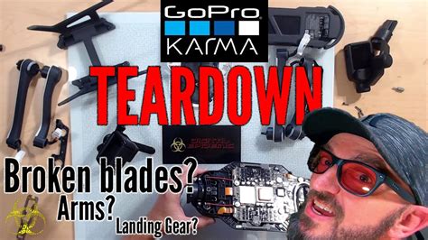 gopro drone  karma tear   replacing blades arms