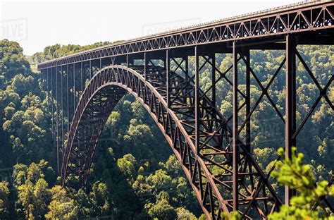 river gorge bridge   steel arch bridge  feet long    river gorge
