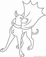 Hound Krypto Coloringpages101 sketch template
