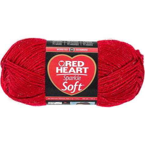 red heart sparkle soft yarn  red walmartcom walmartcom