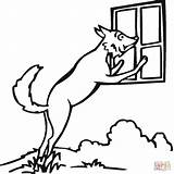 Coloring Pages Wolf Window Print Kids Color Use Adults Cliparts Popular Party Coloringhome sketch template