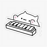 Bongo Cat Stickers Redbubble Sticker sketch template