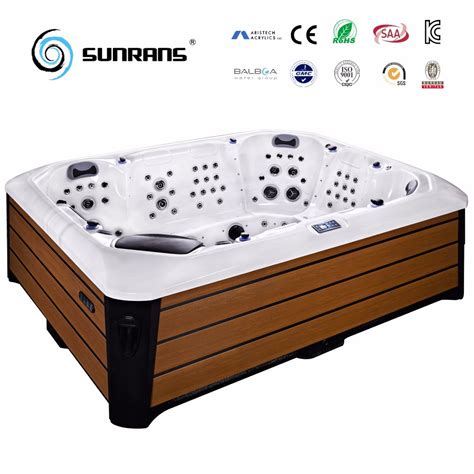 Sunrans 8 Person Acrylic Outdoor Massage Spa Extra Large Big Hot Tub