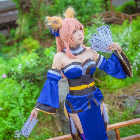 cute outdoors caster cosplay brimming with beauty
