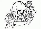 Coloring Skull Pages Girls Popular Adults sketch template