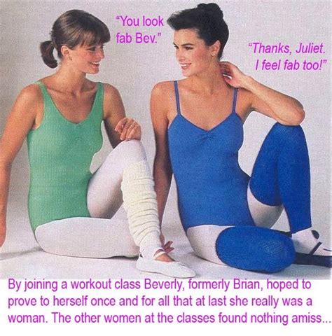 titillating tg captions tg nothing to hide at the workout class